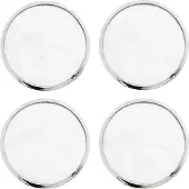 Hilke glasonderzetters 4-pack Wit marmer-vernikkeld messing
