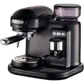 Ariete 1318 Moderna Espressomachine - Pistonmachine - met geïntegreerde koffiemolen - zwart