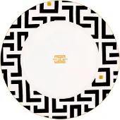 Carolina gynning DECO bord Ø29 cm Wit-zwart
