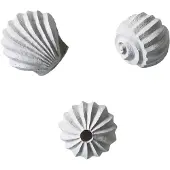 Cooee Design The Genesis Shells sculptuur 3-pack Limestone