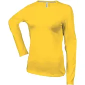 Kariban Dames T-shirt ronde hals lange mouwen K383
