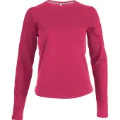 Kariban Dames T-shirt ronde hals lange mouwen K383