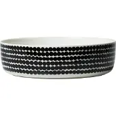 Marimekko Oiva Räsymatto serveerschaal 3 L Wit-zwart