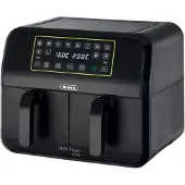 Ariete 4623 l Dubbele Airfryer XXL l Twee Kookvakken l 8 Liter l 1700 Watt l Dual Zone Technologie l 8 automatische programma's