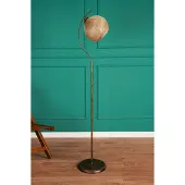 Opviq Vloerlamp Povimento | metaal goudkleurig 30x30x165 cm vloerlampen | NADUVI
