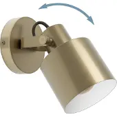 Eglo Southery Spot - E27 - 18,5 cm - Goud/Crème