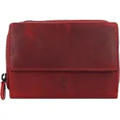 Jack kinsky Risör Portemonnee RFID-bescherming Leer 14 cm rood