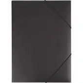 Eichner elastomap, A4, 3 flappen, 10 stuks, zwart