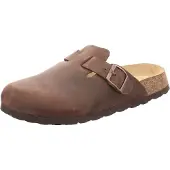 Natural Sense unisex pantoffels klomp leer bruin 1095906