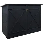 Mendler 1-fietsgarage -H60, fietsbox gereedschapshok, MVG afsluitbaar 152x184x98cm ~ antraciet