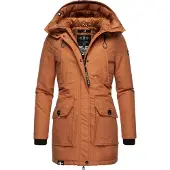 NAVAHOO Winterjas bruin / zwart