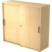 Hjh OFFICE PRO BETA 1753S - Esdoorn Hoogte van de map | 3 OH Schuifwandkast Greeplijst kunststof