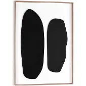 Reinders - Black Duo - Relief Art Schilderij 70x50cm Hout