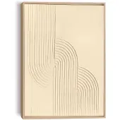 Reinders Schilderij 3D Art Knot - sand - 70 x 50 - Hout -