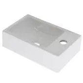 Plieger Houston fontein 37x23cm met kraangat rechts wit