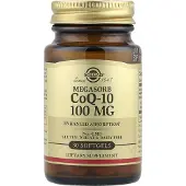 Solgar , Megasorb CoQ-10, 100 mg, 30 Zachte Gelatinecapsules
