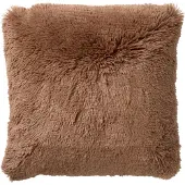 Dutch decor Sierkussen Fluffy Bruin 45 X 45 X 5 Cm