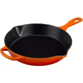 Le Creuset Gietijzeren Ronde Hoge Skillet Oranjerood 26cm
