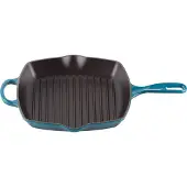 Le Creuset grillpan 26 cm Diepgroenblauw