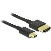 DeLOCK HDMI micro kabel - HDMI A male naar Micro HDMI male