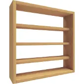 VCM OsadoS wandkast wandmontage 4 planken beuken.