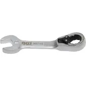 Bgs Ratelringsleutel kort omkeerbaar SW 15 mm