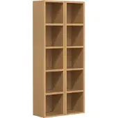 VCM Houten CD DVD Staande Opbergplank Boekenplank Decoratieve Plank Megosa S