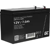 Green Cell (6.3 Mm) Vrla Agm-batterij 7ah 7000mah 12v