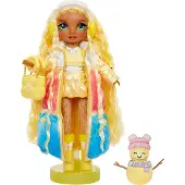 MGA Entertainment Rainbow High Winter Wonderland Poppen - Sunny (Geel)