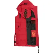 NAVAHOO Bodywarmer 'Schnuffelchen' rood