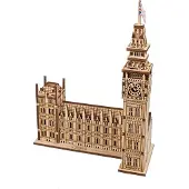 Ugears Big Ben Houten 3D Model Bouwpakket - Iconische Architectuur - 63 onderdelen