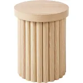 Beliani GENOLA - Bijzettafel - Lichthout - MDF
