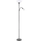 Eglo Up 2 Vloerlamp - E27/E14 - 176,5 cm - Zwart/Wit