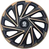 Sparco Wieldoppen Varese 15 inch Goud Zwart - 4 stuks