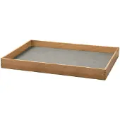 Lind DNA Dienblad Square M Even Nupo Light Grey / Teak