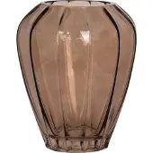 You do it Vaas Gladys | glas bruin 22x22x29 cm vazen | NADUVI