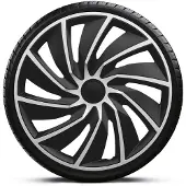 Gorecki Wieldoppenset Turbo Van 17" Zwart/Zilver