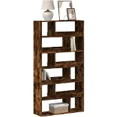 vidaXL Boekenkast 100x33x187,5 cm bewerkt hout gerookt eikenkleurig