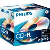 Philips CD-R 80Min - 700MB - Speed 52x - Jewelcase - 10 stuks