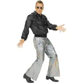 Widmann Holografische Broek, Zilver Man