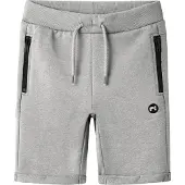 Name It Kids Broek 'NKMVimo' lichtgrijs / zwart / wit