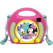 Lexibook Disney Minnie Draagbare CD-speler met 2 Meezingmicrofoons