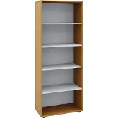 Hioshop Vandol I Universele kast zonder deuren met 4 legplanken Beuken decor.