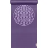 Yogistar Yogamat basic Flower of Life violet Fitnessmat YOGISTAR