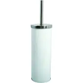 Spirella MSV Toiletborstel in houder/wc-borstel - metaal - ivoor wit - 38 cm - Toiletborstels