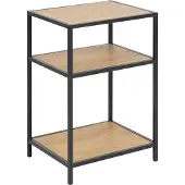 Hioshop Sea nachtkastje met 2 planken, eiken.