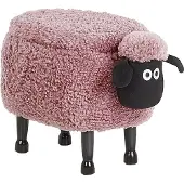 Beliani SHEEP - Hocker - Roze - Polyester