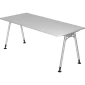 Hjh OFFICE PRO ATOS 19 S - Grijs 180 x 80 Tafelhoogte I In hoogte verstelbaar