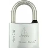 Gerda Navy Club KCNP 60mm Stalen Hangslot - Roestvrij & Weerbestendig