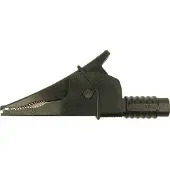Cliff Croc Clip Veiligheids-krokodilklem Steekaansluiting 4 mm CAT III 1000 V Zwart